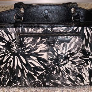 Patricia Nash Poppy Tote - Sunflower Black/White